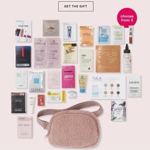 Ulta Beauty Mauve Belt Bag Fanny Pack with Samples